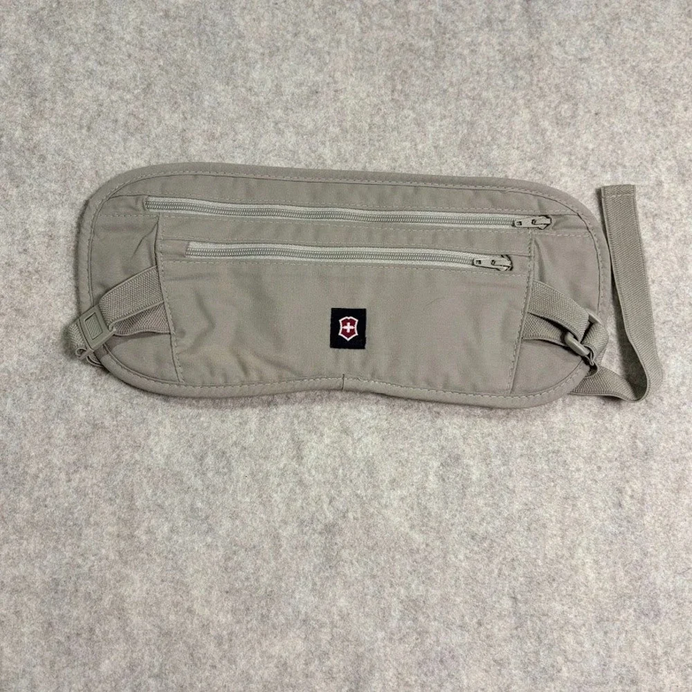 Victorinox Money Belt Travel Pouch Unisex OS Tan Nylon Slim Secure RFID Classic